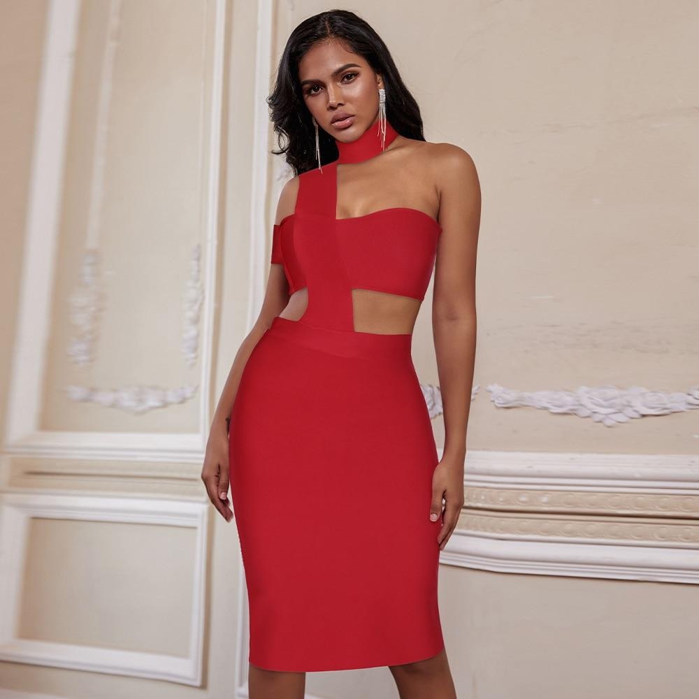 Karlie Red Bandage Dress